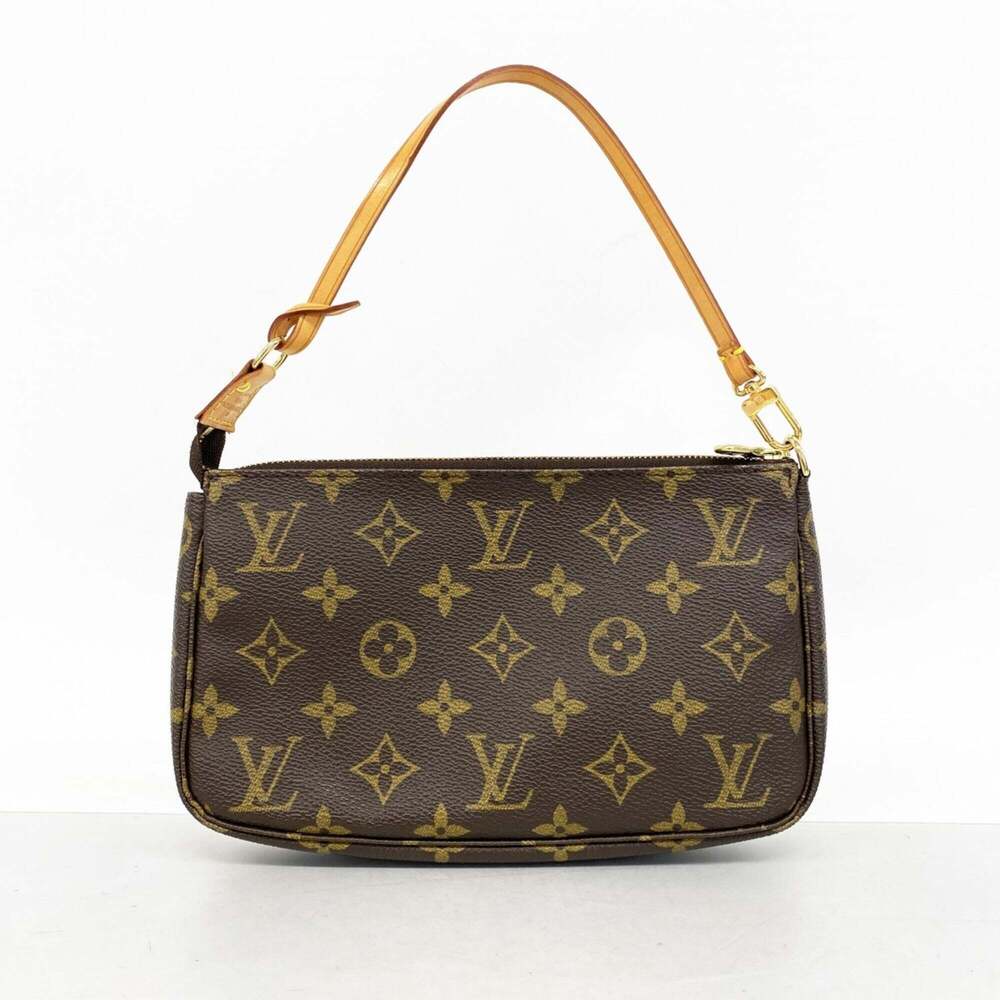 LOUIS VUITTON Authentic Brown Monogram Pochette Pouch - Picture 9 of 9
